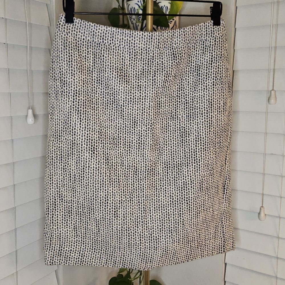 J. Crew Black and White Pencil Skirt